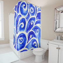 Padrão de Design de Abstrato azul e branco