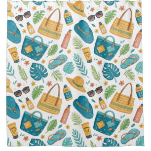 Cortina Para Box Padrão de Essenciais de Praia de Verão (1)
