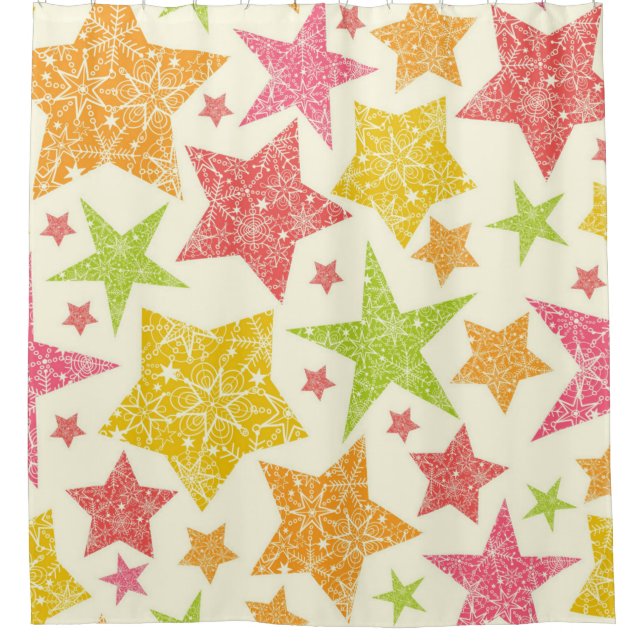 Cortina Para Box Padrão de estrelas (Frente)
