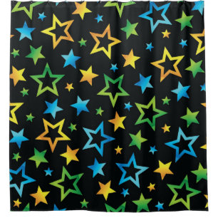 Cortina Para Box Padrão de estrelas
