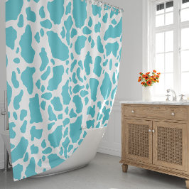 Cortina Para Box Padrão de impressão animal das manchas brancas e a