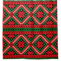Padrão De Knit De Natal Verde E Vermelho