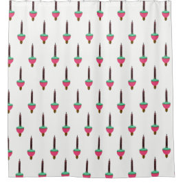 Cortina Para Box Padrão de Luz de Bolha Vintage brilhando em branco