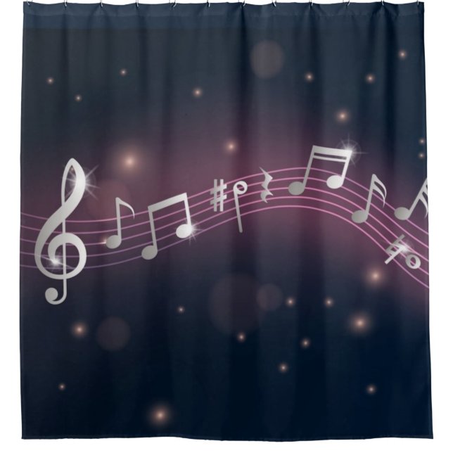 Cortina Para Box Padrão de música (Frente)