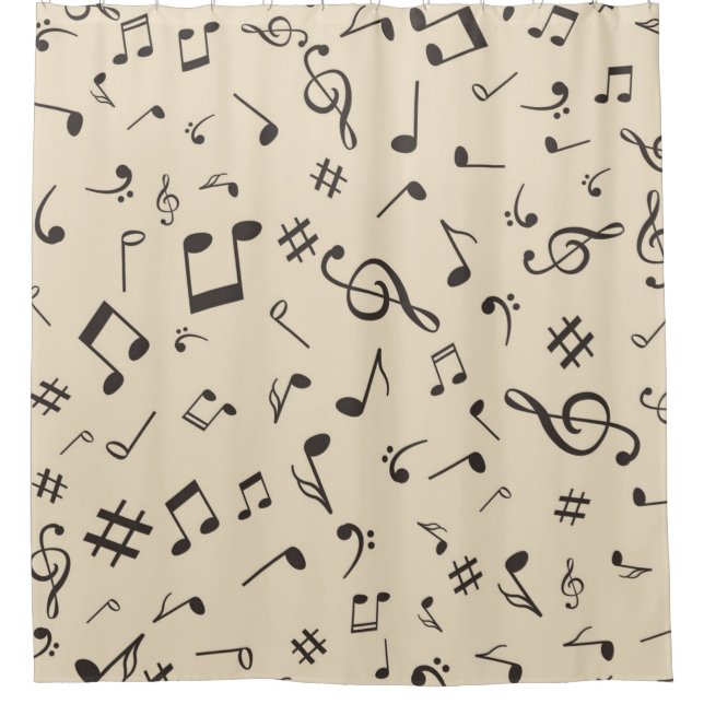 Cortina Para Box Padrão de música (Frente)