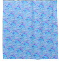 Padrão de Pétala de Flor Cerúleo Chic Pintado
