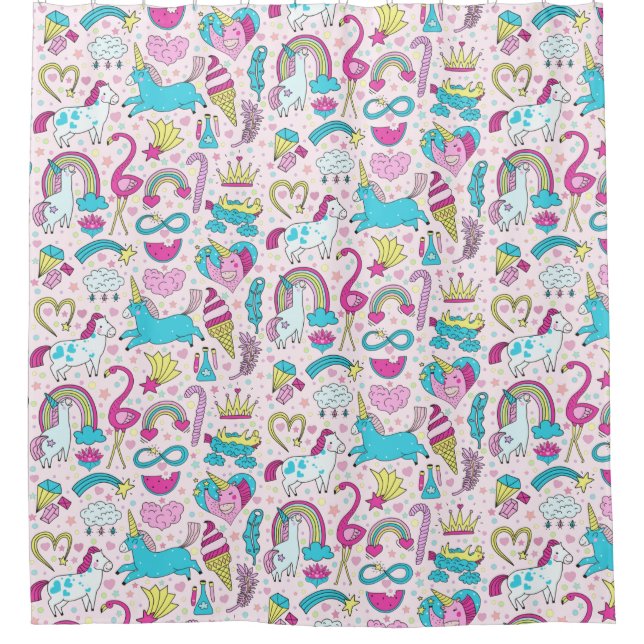 Cortina Para Box Padrão de porta Unicorn (Frente)