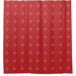 Cortina Para Box Padrão de shippo vermelho
