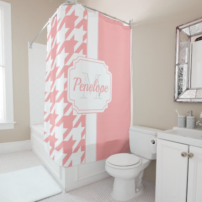 Cortina Para Box Padrão de som rosa (In Situ)