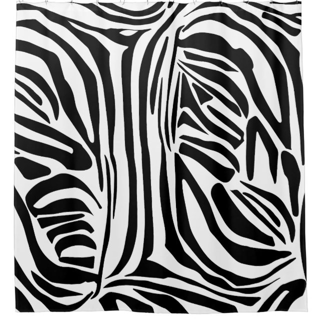 Cortina Para Box Padrão de zebra (Frente)