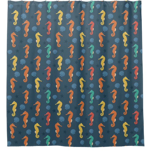 Cortina Para Box Padrão do cavalo marinho (Frente)