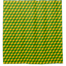 Padrão Dourado Verde Geométrico