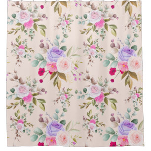Cortina Para Box Padrão Floral