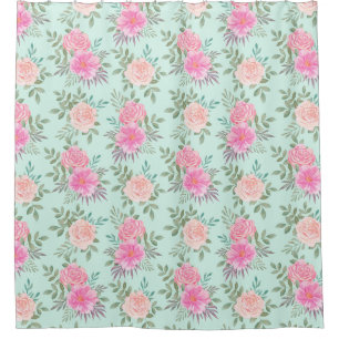 Cortina Para Box Padrão Floral