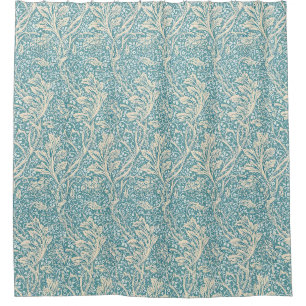 Cortina Para Box Padrão Floral Arcádia de William Morris