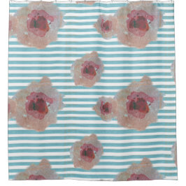 Cortina Para Box Padrão Floral Boho Chic Strike | Cortina Chá