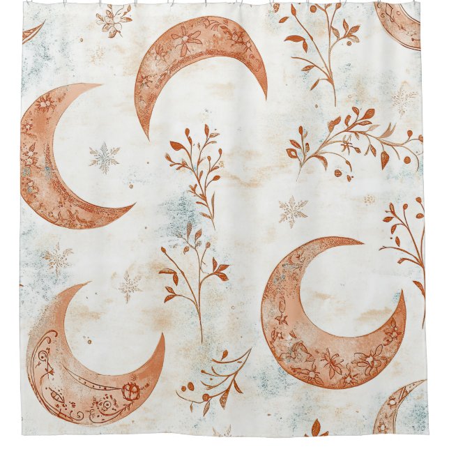 Cortina Para Box Padrão Floral Celestial (5) (Frente)