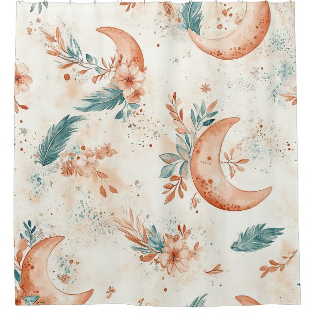 Cortina Para Box Padrão Floral Celestial (6) (Frente)