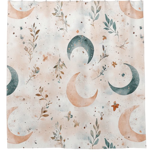 Cortina Para Box Padrão Floral Celestial (8) (Frente)