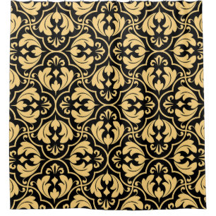 Cortina Para Box Padrão geométrico da flor. Vintage backgro