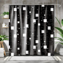 Padrão Geométrico Preto e Branco