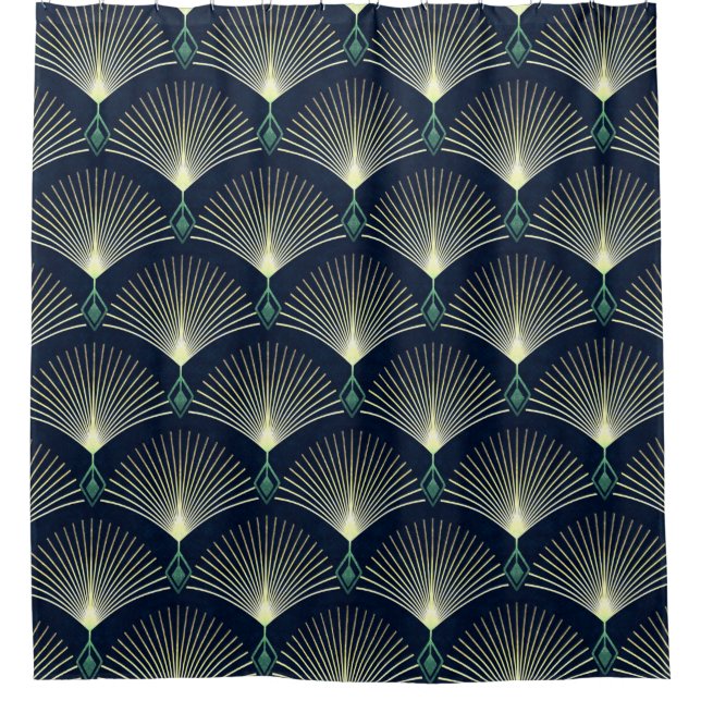 Cortina Para Box Padrão geométrico sem aspecto elegante. Deco de Ar (Frente)