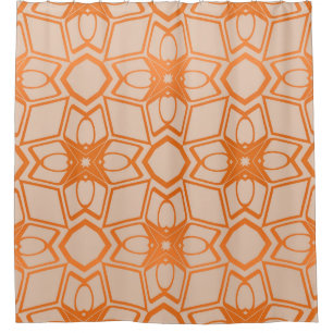 Cortina Para Box Padrão geométrico sem desorativos do estilo de vin