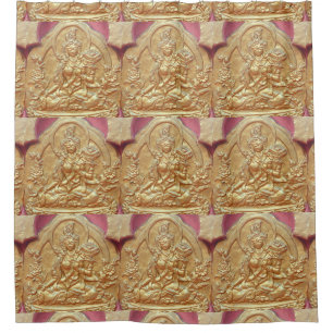 Cortina Para Box padrão gold tara buddha