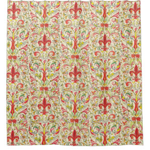 Cortina Para Box Padrão italiano Florentine Fleur de Lis