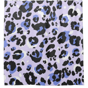 Cortina Para Box Padrão leopardo sem problemas. Textura de pele de