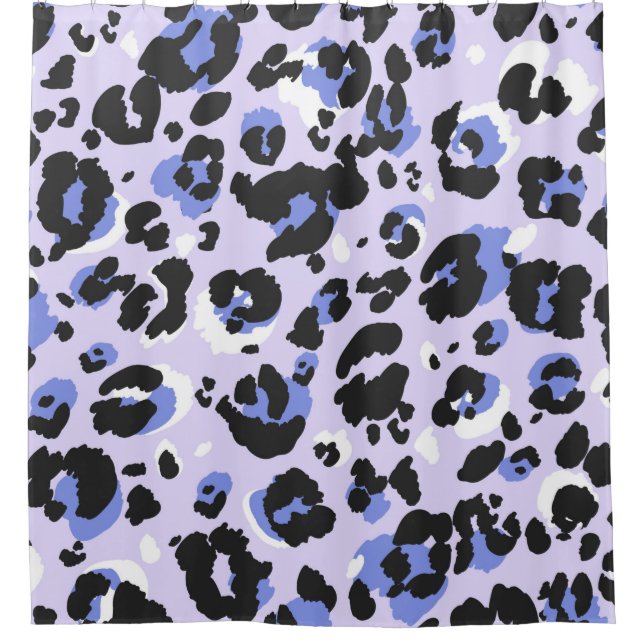 Cortina Para Box Padrão leopardo sem problemas. Textura de pele de  (Frente)