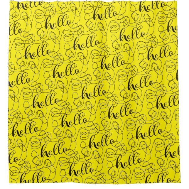 Cortina Para Box Padrão perfeito preto de OLO com LINHAS (Frente)