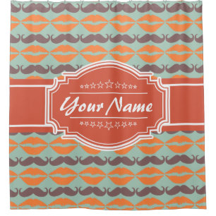 Cortina Para Box Padrão personalizado de bigode nº 5 cortina de Chá