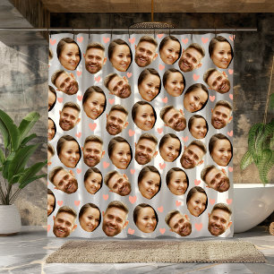 Cortina Para Box Padrão Personalizado de Casal Engraçado com Foto d