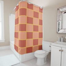 Padrão quadrado vermelho-rosa verificado