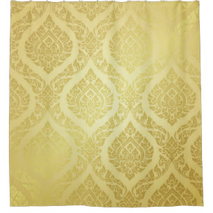 Cortina Para Box Padrão Tailandês supremo de ouro de fundo, padrão,
