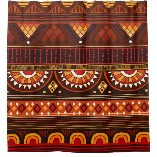 Cortina Para Box Padrão tribal perfeito.  (Frente)