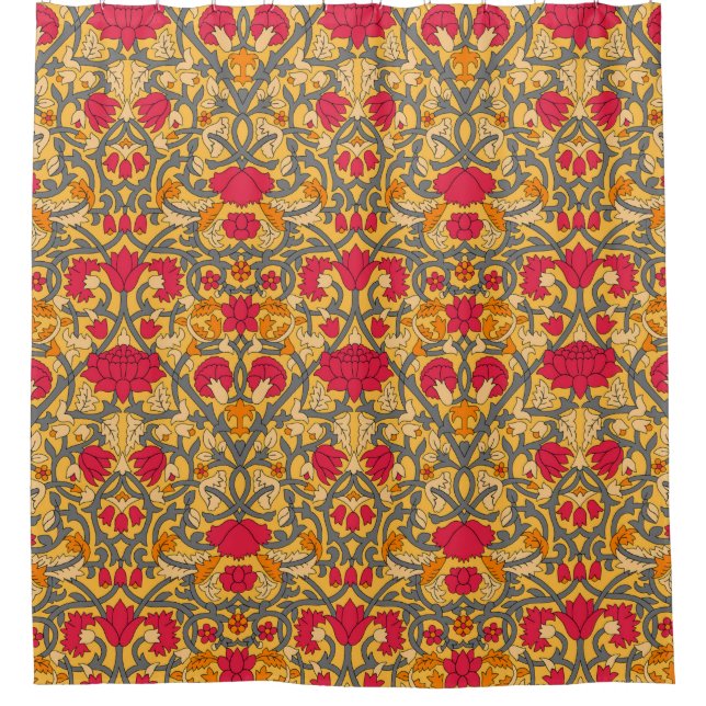 Cortina Para Box padrão uniforme de damask (Frente)