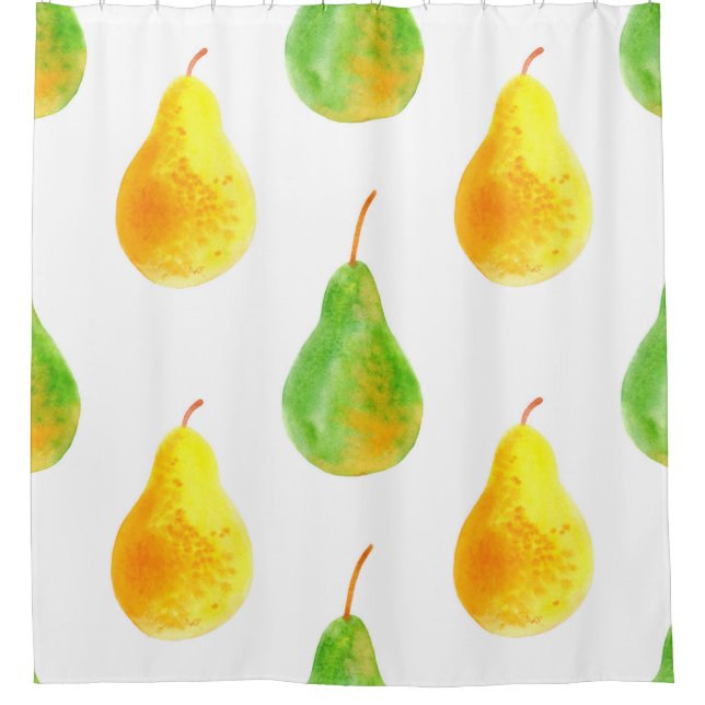 Cortina Para Box Padrão uniforme de frutas de Pear (Frente)