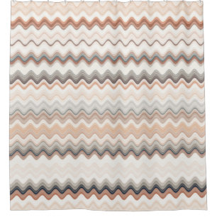 Cortina Para Box Padrão Zigzag Multicolor 