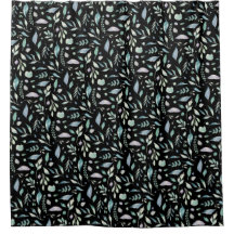 Padrões de Folha Botânica Tradicional em Preto