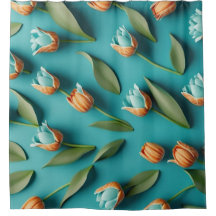 Padrões Vintage Floral Tulip