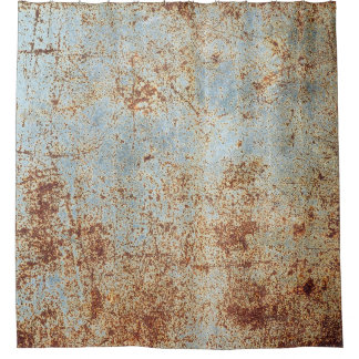 Cortina Para Box Painel de metal enferrujado, fundo textual
