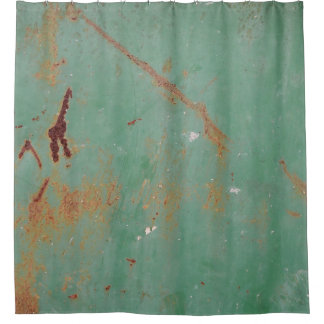 Cortina Para Box Painel urbano de metal verde enferrujado, texturiz