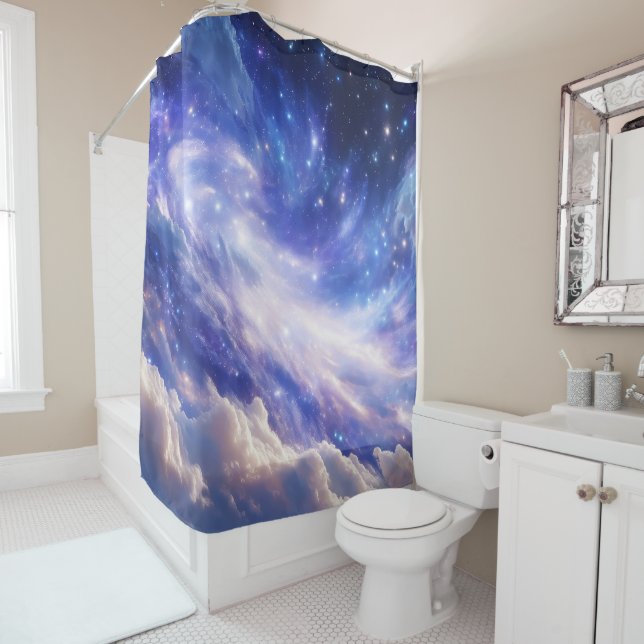 Cortina Para Box Paisagem Cósmica: Nebulosa Inundada e Noite Estrel (In Situ)