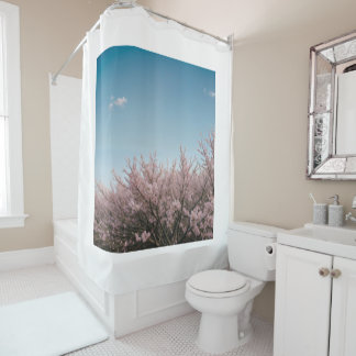 Cortina Para Box paisagem florida de cereja