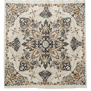 Cortina Para Box Paisley Bandana Impressão Design de Seda