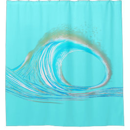 Cortina Para Box Palha de ondas de praia