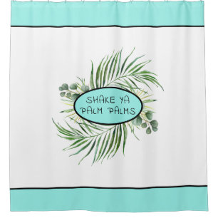 Cortina Para Box Palmas Tropicais Engraçadas Agite Palm Ya Palm