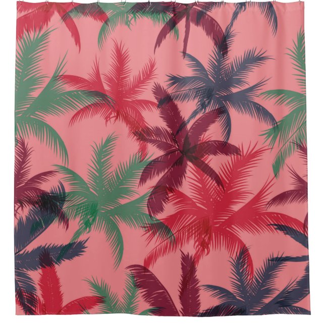 Cortina Para Box Palmeiras - padrão sem descontinuidades (Frente)